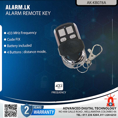 AK-KB078A - Alarm Accessories Remote Key Colombo Srilanka