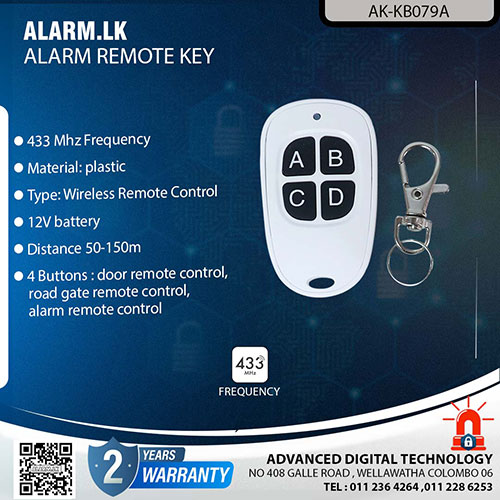 AK-KB079A - Alarm Accessories Remote Key Colombo Srilanka