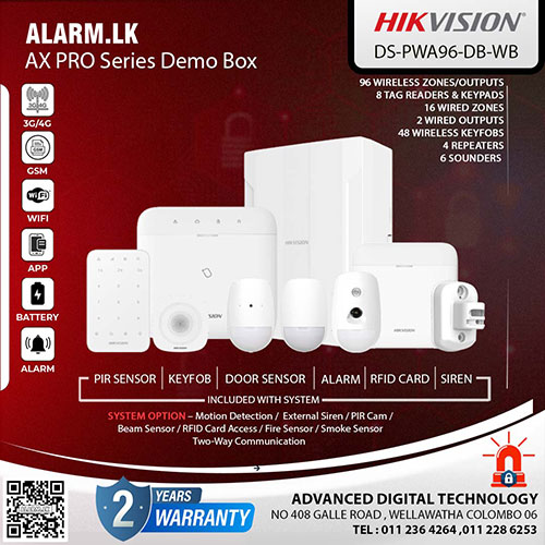 DS-PWA96-DB-WB - Hikvision AX PRO Series Demo Box Colombo Srilanka