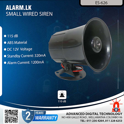 ES-626 - Small Wired Siren Alarm Accessories Colombo Srilanka