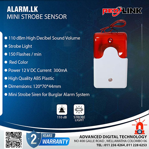 MINI STROBE SENSOR - Redlink Alarm Siren Colombo Srilanka